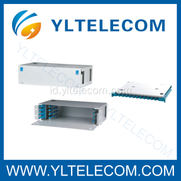 19 inch 2U 48Core geser Fiber Optik Patch Panel ODF tetap jenis